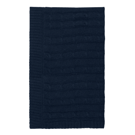 Плед Фадо (Fado) вязаный, синий (без подарочной коробки)