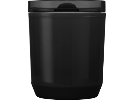 Hudson кружка из переработанного пластика с двойными стенками объемом 180 мл, сплошной черный