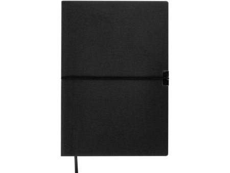 Блокнот Horizon с горизонтальной резинкой, гибкая обложка, 80 листов, черный