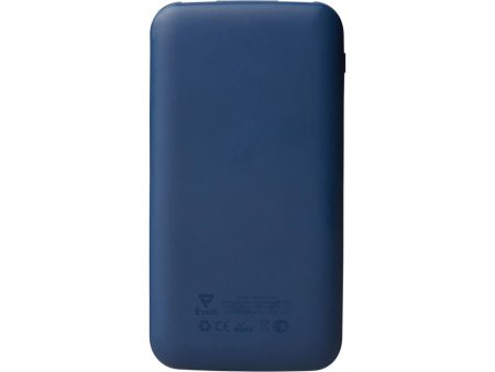 Набор из внешнего акуумулятора и универсального кабеля с подсветкой лого Reserve LED, 10000mAh, темно-синий Набор из внешнего акуумулятора и универсального кабеля с подсветкой лого Reserve LED, 10000mAh, темно-синий