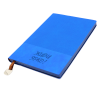 Блокнот A5 Shell в мягком переплёте c металлической биркой, синий