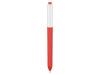 Ручка шариковая Pigra модель P03 PRM софт-тач, красный/белый