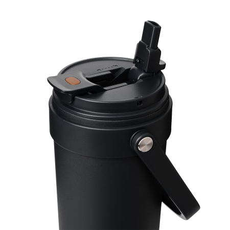 Термокружка вакуумная Соло (Solo), черная