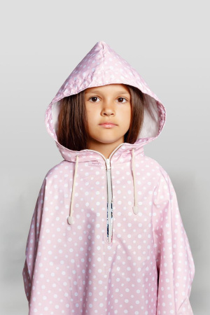 Дождевик-пончо детский AquaStop Kids на заказ, разноцветный,6-8 лет