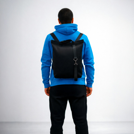 Шоппер/рюкзак Superbag Transformer, с молнией и двумя отделениями (черный)