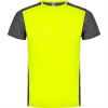 Спортивная футболка ZOLDER мужская, ФЛУОРЕСЦЕНТНЫЙ ЖЕЛТЫЙ/ПЁСТРЫЙ ЧЕРНЫЙ S