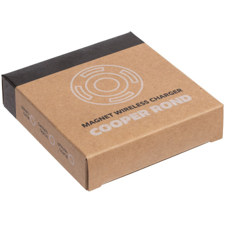 Магнитное зарядное устройство Cooper Rond, 15 Вт, синее Магнитное зарядное устройство Cooper Rond, 15 Вт, синее