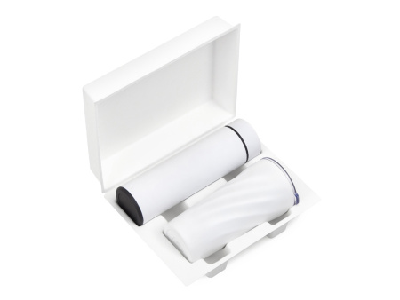 Подарочный набор FAMILY с термосом и термокружкой, белый