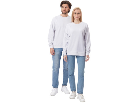 Свитшот оверсайз с рукавом реглан Belgrade, унисекс, белый