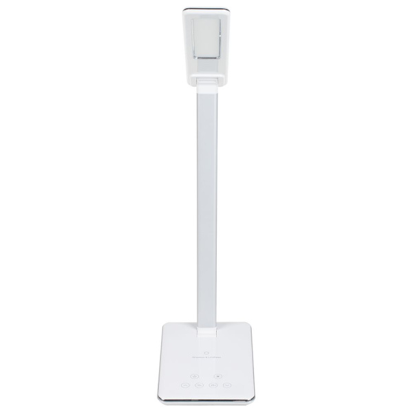 Настольная лампа с беспроводной зарядкой Power Spot, белая Настольная лампа с беспроводной зарядкой Power Spot, белая