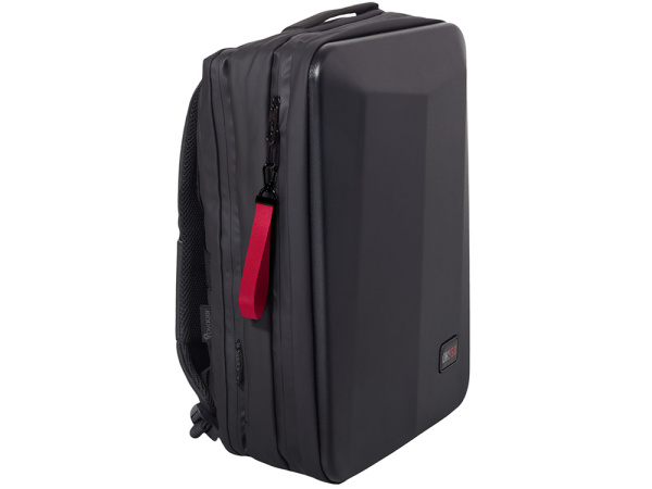 Ремувка с черным карабином Summit, 2 см, красный/черный