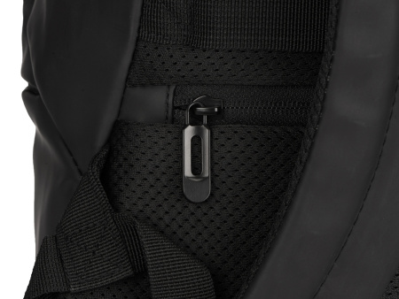 Рюкзак Glam для ноутбука 15'' из мягкой экокожи, черный