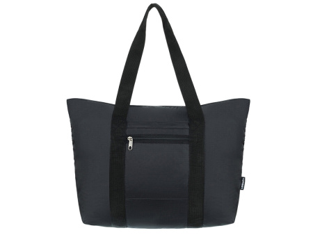 Сумка складная TORBER, черный, полиэстер, 48x33x12 см