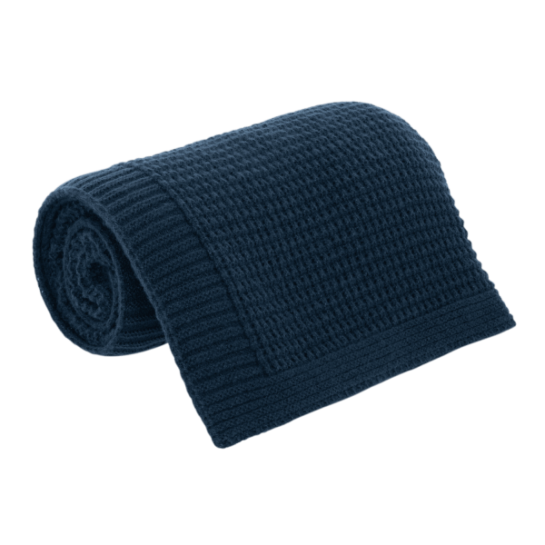 Плед Malta Soft вязаный, 160*90 см, синий