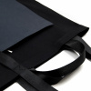 Шоппер Superbag Big Pocket, с карманом на молнии (черный с темно-серым)