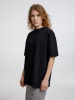 Футболка оверсайз унисекс Sideline, черная, размер XL/XXL