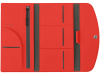 Органайзер для документов на кнопке с отделением для купюр и ручки, упаковка в индивидуальный пакет, красный/серый