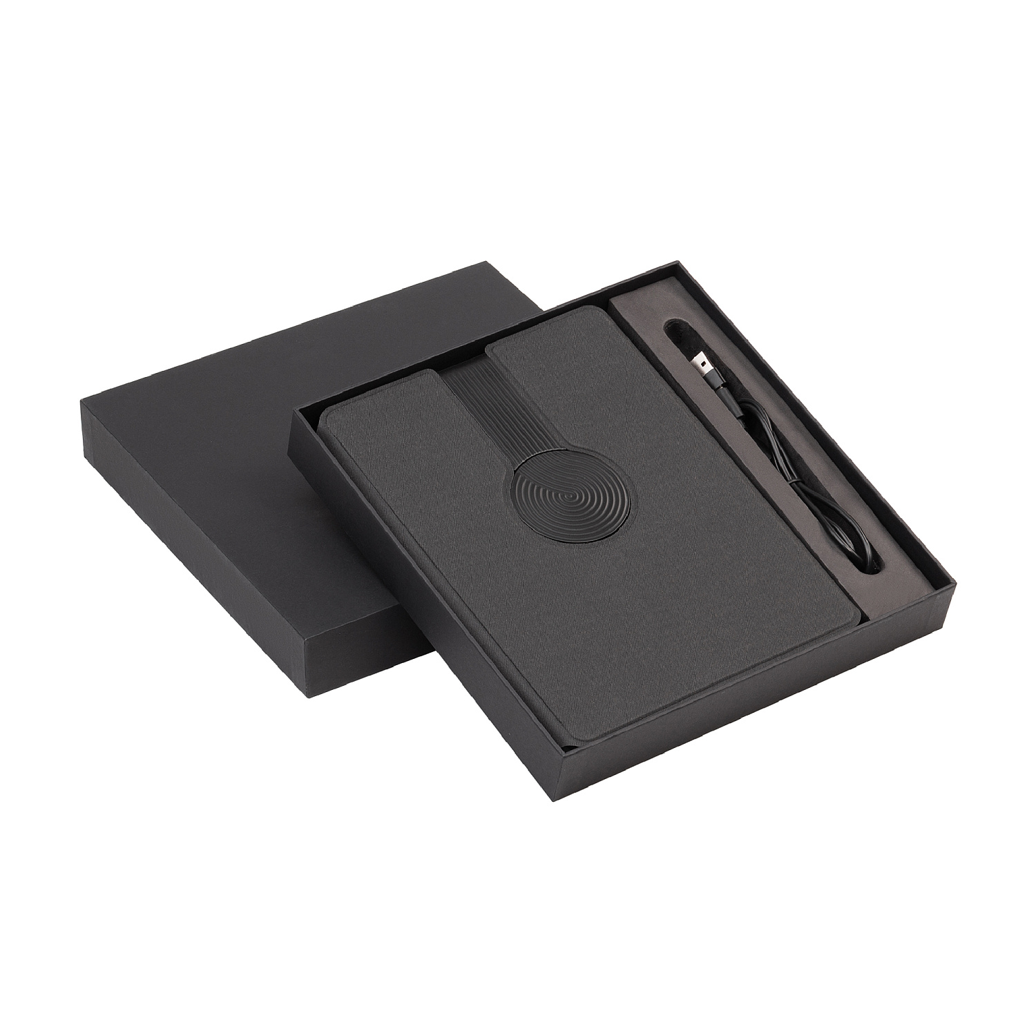 Папка А5 с беспроводным (10W) зарядным устройством 5000 mAh, с MagSafe и блокнотом Папка А5 с беспроводным (10W) зарядным устройством 5000 mAh, с MagSafe и блокнотом