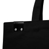 Сумка для покупок IVORY 325 г/м² с PU нашивкой, чёрный/чёрный