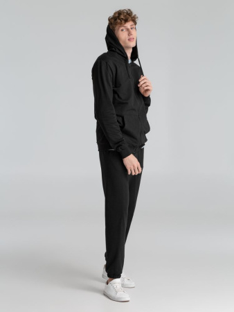 Толстовка на молнии с капюшоном Siverga 2.0, черная, размер 5XL