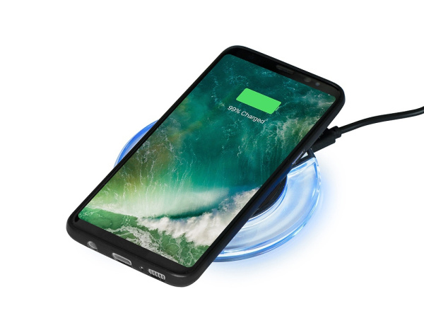 Беспроводное зарядное устройство Pod со светодиодной подсветкой Беспроводное зарядное устройство Pod со светодиодной подсветкой