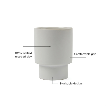 Стакан VINGA Nagano pure из керамики RCS, 300 мл