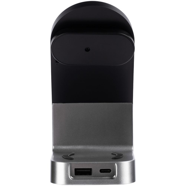 Зарядная станция с часами E-Store для смартфона, часов и наушников, черная Зарядная станция с часами E-Store для смартфона, часов и наушников, черная