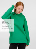 Худи оверсайз унисекс Tolla, зеленое, размер XS/S