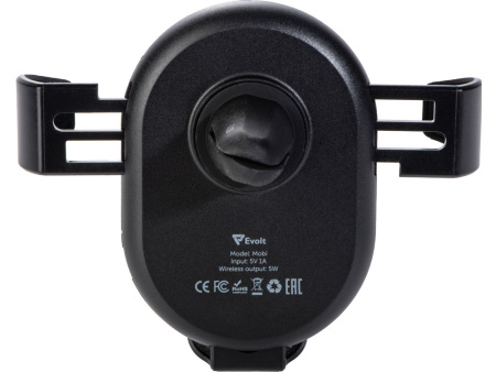 Автомобильное беспроводное зарядное устройство Mobi, 5 Вт, черный Автомобильное беспроводное зарядное устройство Mobi, 5 Вт, черный