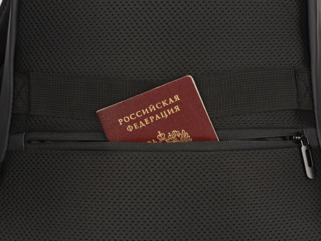 Рюкзак Glam для ноутбука 15'' из мягкой экокожи, черный