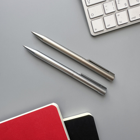 РУЧКА  "BERGAMO" ШАРИКОВАЯ АВТОМАТИЧЕСКАЯ, МЕТАЛЛИЧЕСКИЙ КОРПУС СЕРЕБРЯНЫЙ 0.7 ММ, СИНЯЯ