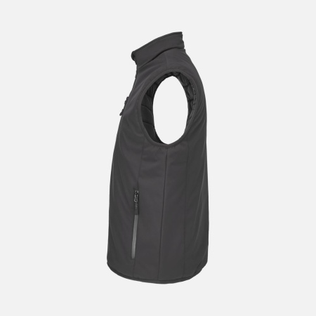 Жилет софтшелл унисекс Falcon BW, черный, размер 4XL