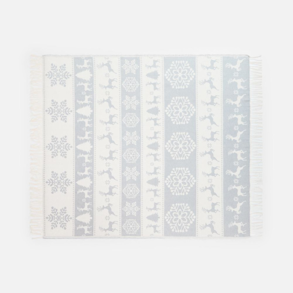 Плед «Скандинавия», серый