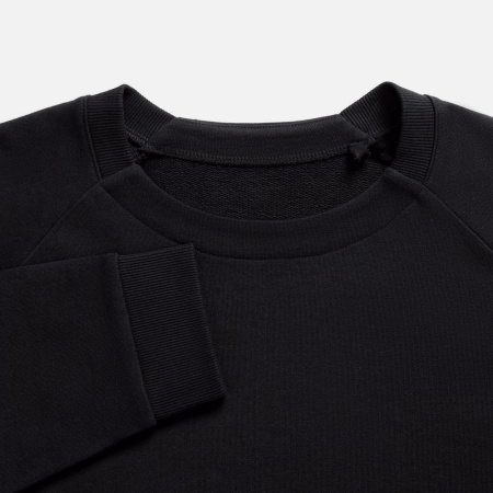 Свитшот унисекс Avenu, черный, размер XS/S