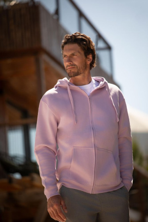 Толстовка мужская на молнии с капюшоном Amsterdam, черная, размер XXL