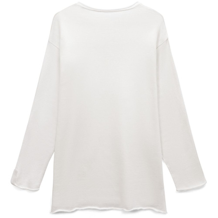 Лонгслив унисекс Siluetti Fuori, молочно-белый, размер S/M