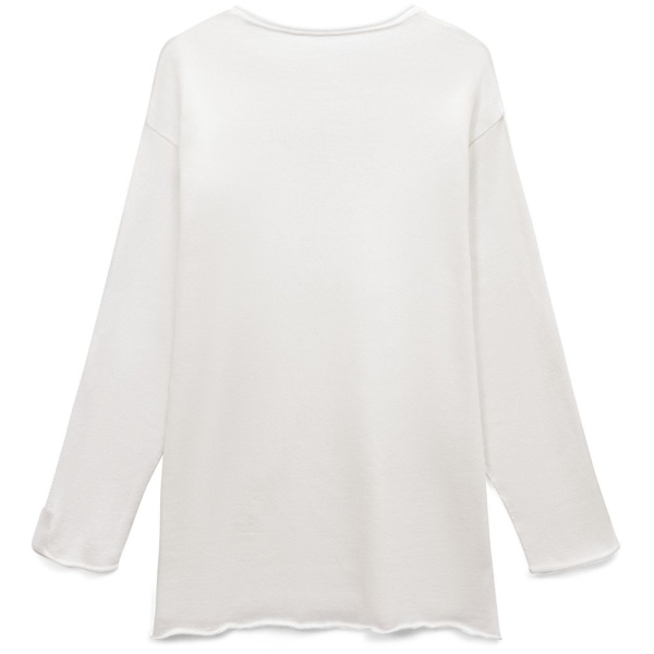 Лонгслив унисекс Siluetti Fuori, молочно-белый, размер S/M