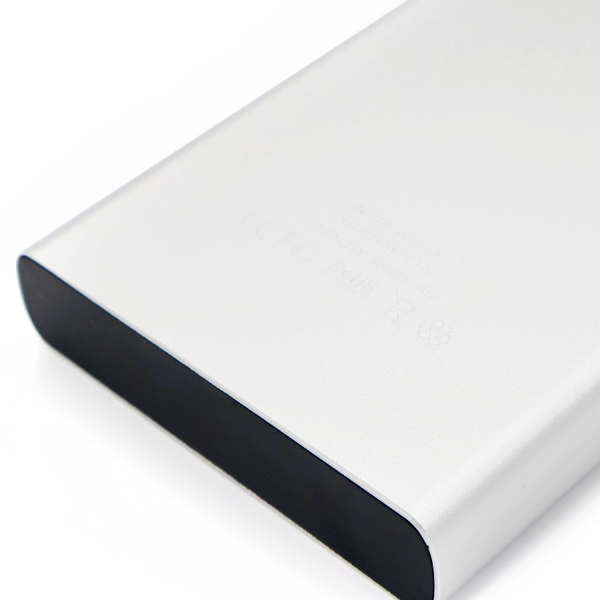 Внешний аккумулятор Höginn в металлическом корпусе, 10000mAh, серый.