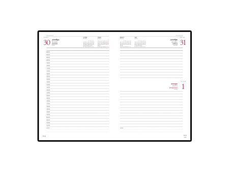 Ежедневник датированный А5 Ideal New 2026, бордовый