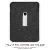 Футляр Ring для флеш накопителя металлический, размер 11,5*8,5 см, серебристый