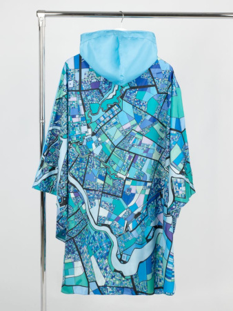 Дождевик-пончо AquaStop взрослый на заказ, разноцветный