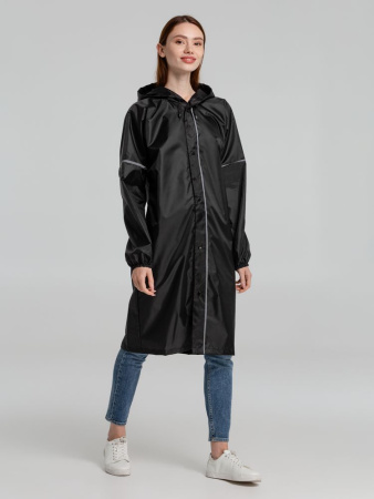 Дождевик со светоотражающими элементами Rainman Blink, черный, размер XXL