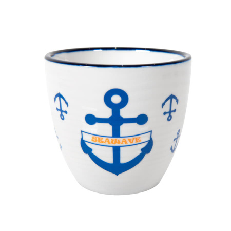 Чайник и чайная пара SEAWAVE  в упаковке, 200мл и 500мл, фарфор