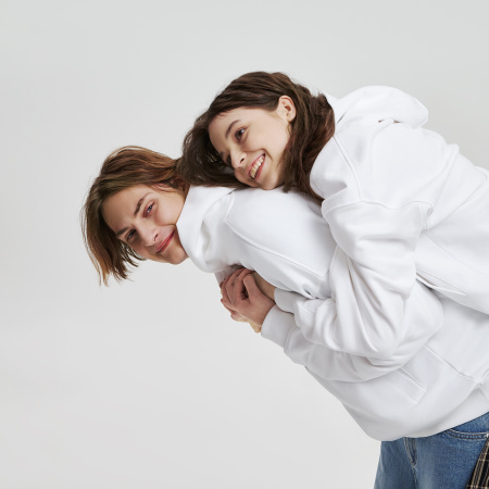 Худи оверсайз унисекс FUSION, белый