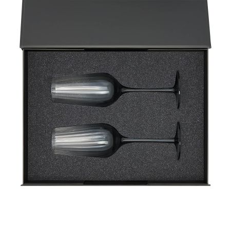 Подарочный набор 2 бокала для шампанского Mancera в черной коробке