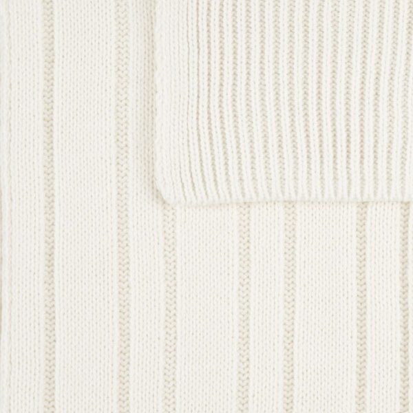 Шарф Knit Beat, белый (молочный)