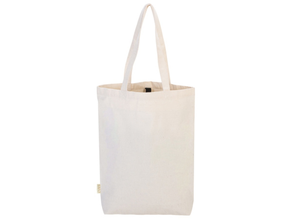 Сумка Fixy из переработанного хлопка 220 г/м2 с фиксирующей лентой