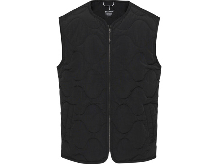 Quartz утепленный жилет унисекс из переработанного материала GRS - сплошной черный