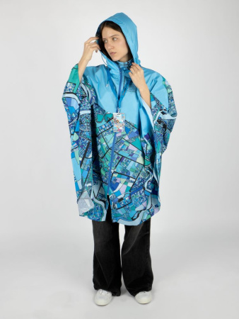 Дождевик-пончо AquaStop взрослый на заказ, разноцветный