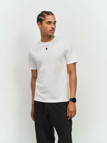 Футболка унисекс Cliff, светло-бежевая (неокрашенная), размер XS